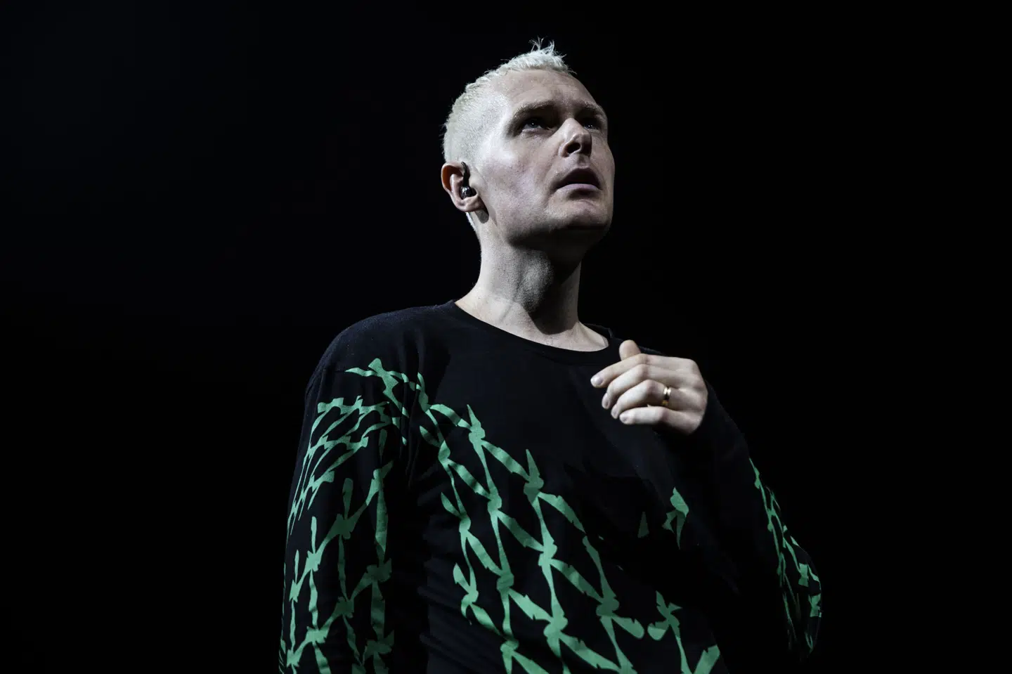 Niels Brandt er forsanger for det danske band The Minds of 99, som fredag gav koncert i Parken i København. Billedet her er fra sidste gang The Minds of 99 spillede i Parken lørdag den 11. september 2021.