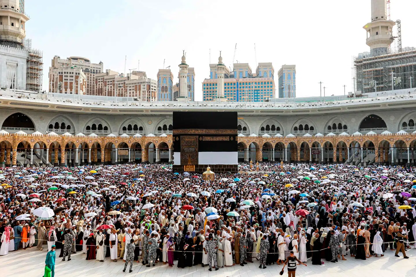 Kaabaen i Mekka, som er målet for pilgrimme under Hajj. Photo by AFP)