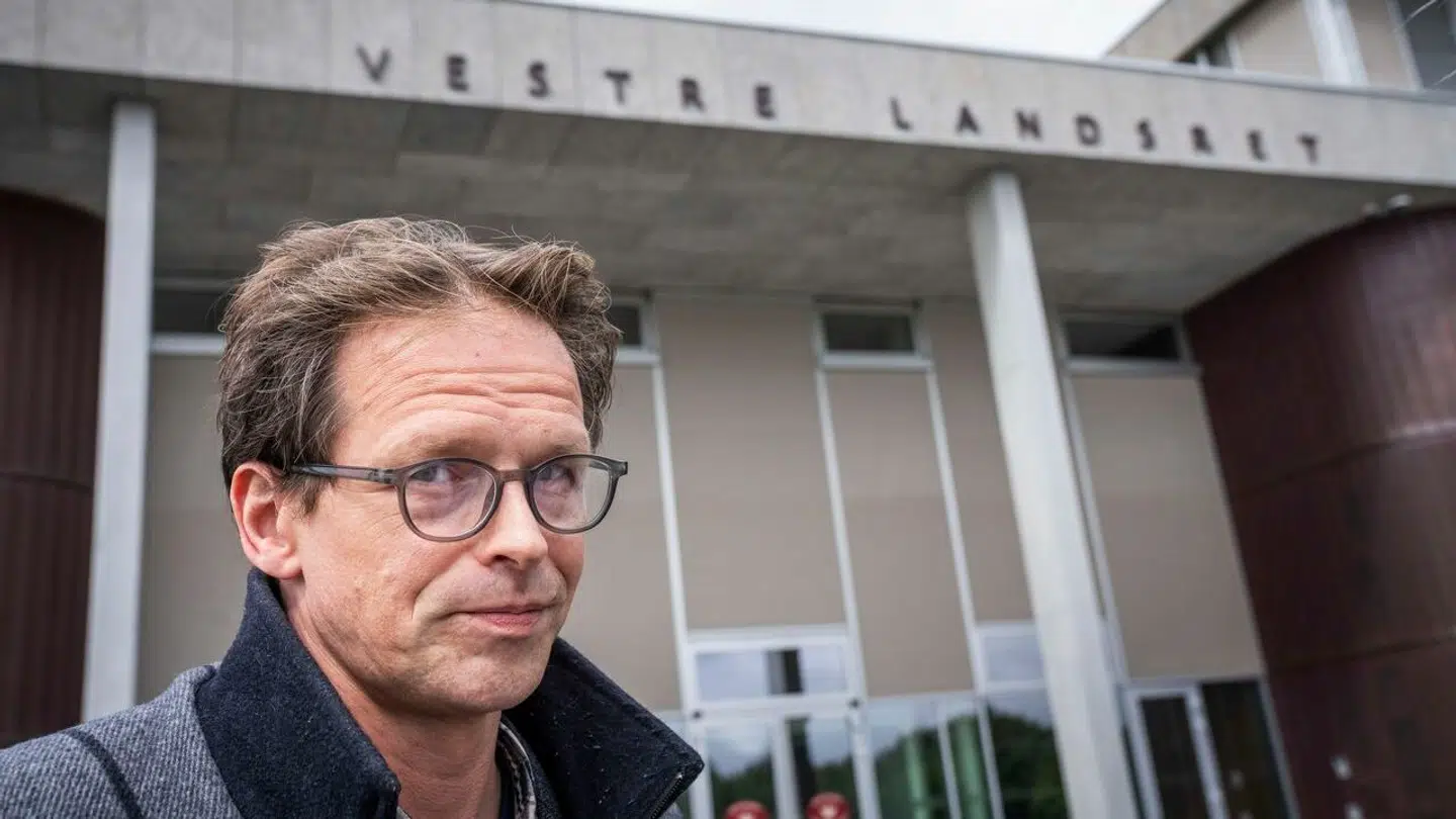 Provokunstner Ibi-Pippi Orup Hedegaard i ankesag ved Vestre Landsret i Viborg, tirsdag den 8. august 2023.. (Foto: Bo Amstrup/Ritzau Scanpix)