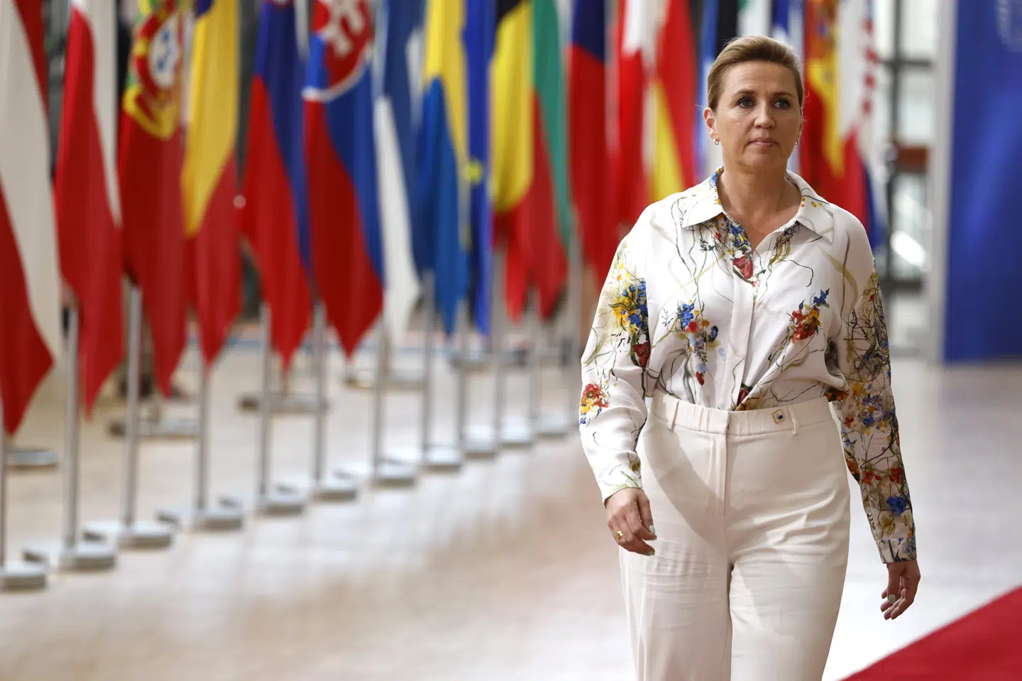 Statsminister Mette Frederiksen (S) ankom torsdag til EU-topmødet i Bruxelles, hvor fordelingen af topposterne i EU er det centrale punkt på dagsordenen.
