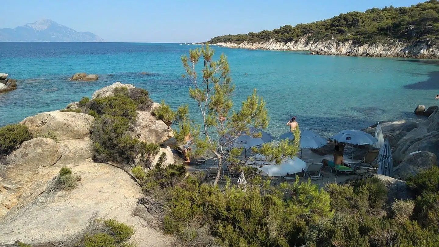Den lille pige blev ramt af lynet på en strand i Halkidiki i Grækenland