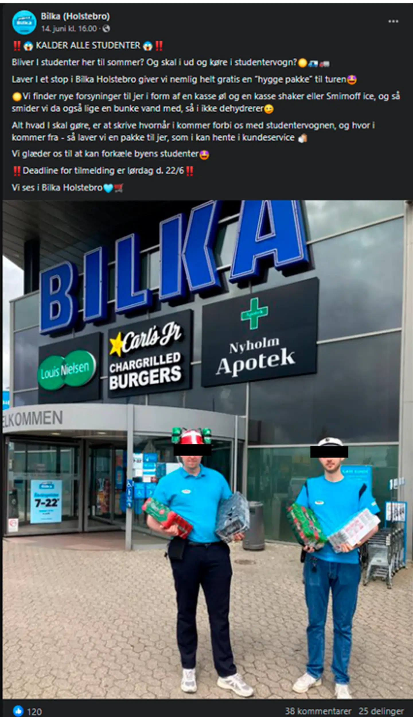 Det er dette opslag fra Bilka Holstebro, der efter en klage har udløst kritik.