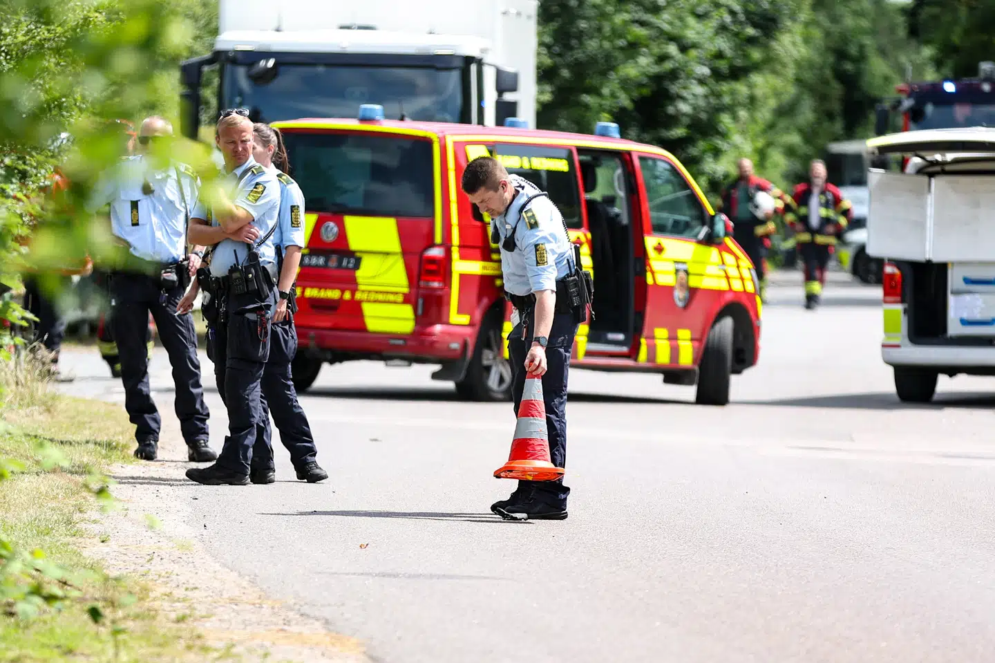 Politiet skriver kort før klokken 06 tirsdag morgen på X, at der i løbet af tirsdagen skal fjernes eksplosiver, der er blevet fundet på adresse ved Korsør.