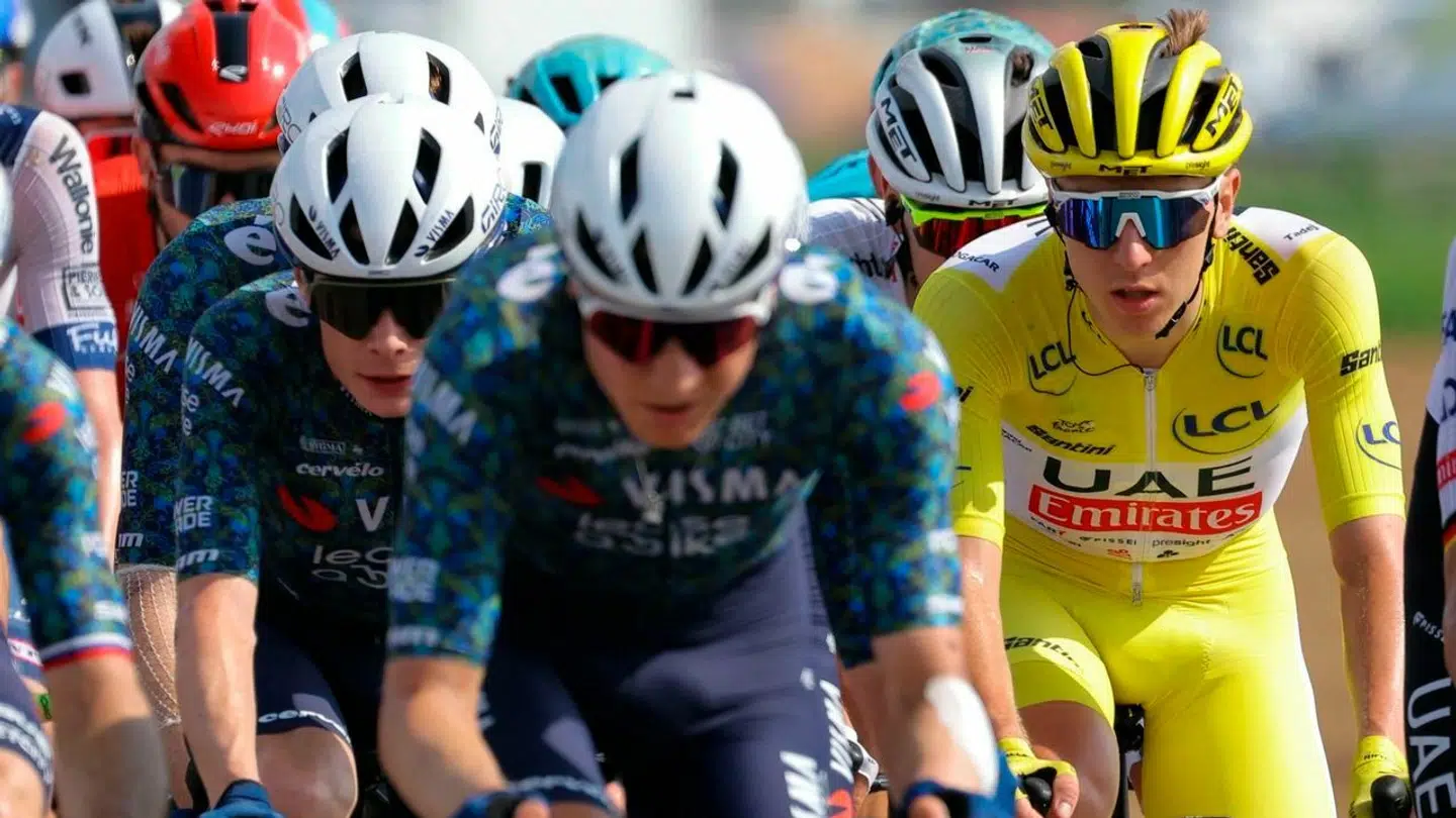 Jonas Vingegaard kørte i mål som nummer fem på etapen.