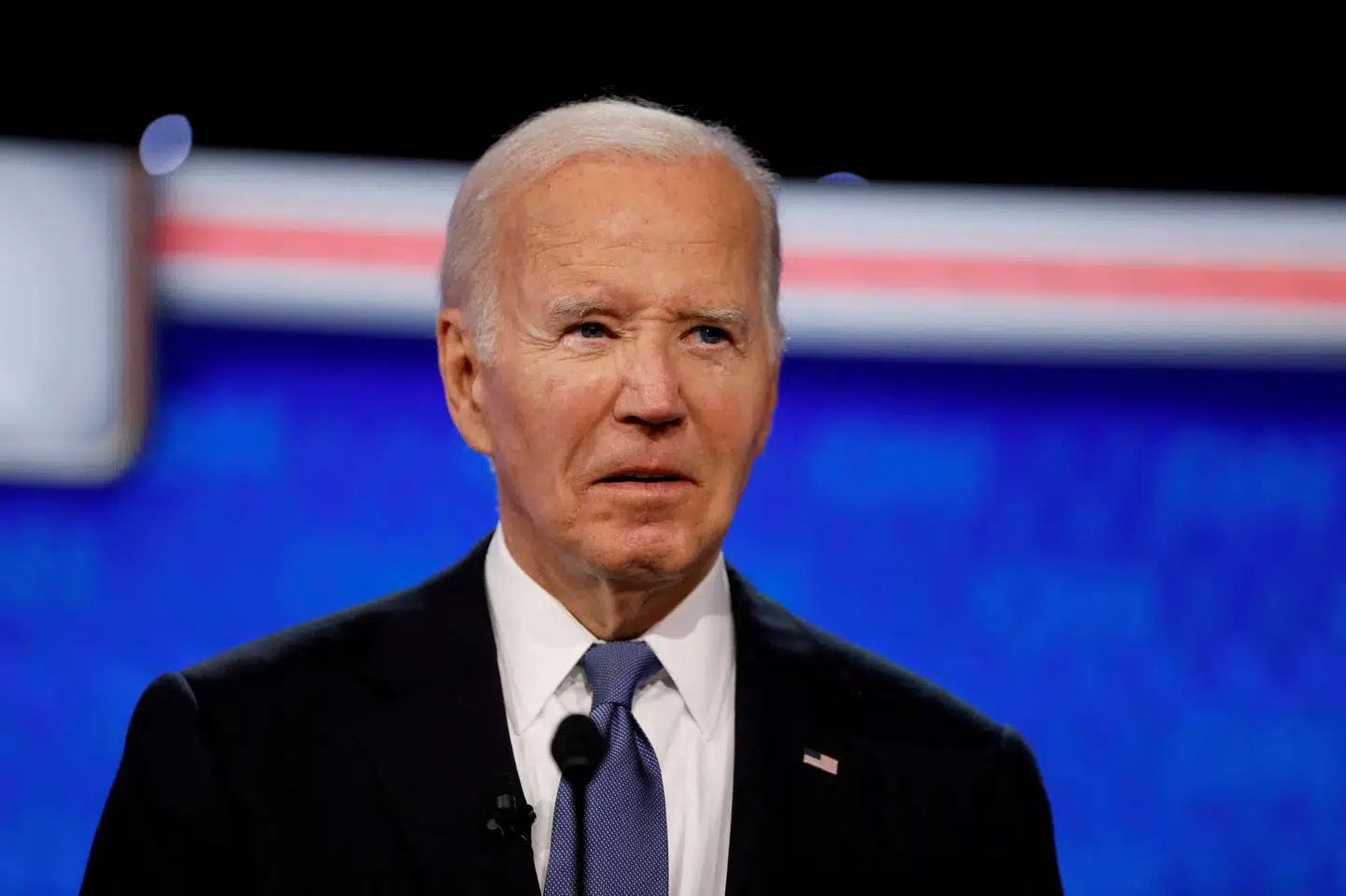 Biden ses her under første præsidentdebat med Donald Trump sidste uge hos CNN i Atlanta.