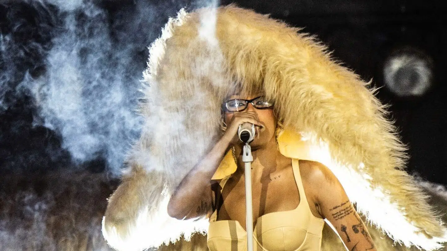 Doja Cat spiller på Orange Scene på Roskilde Festival onsdag den 3. juli 2024. (Foto: Helle Arensbak/Ritzau Scanpix)