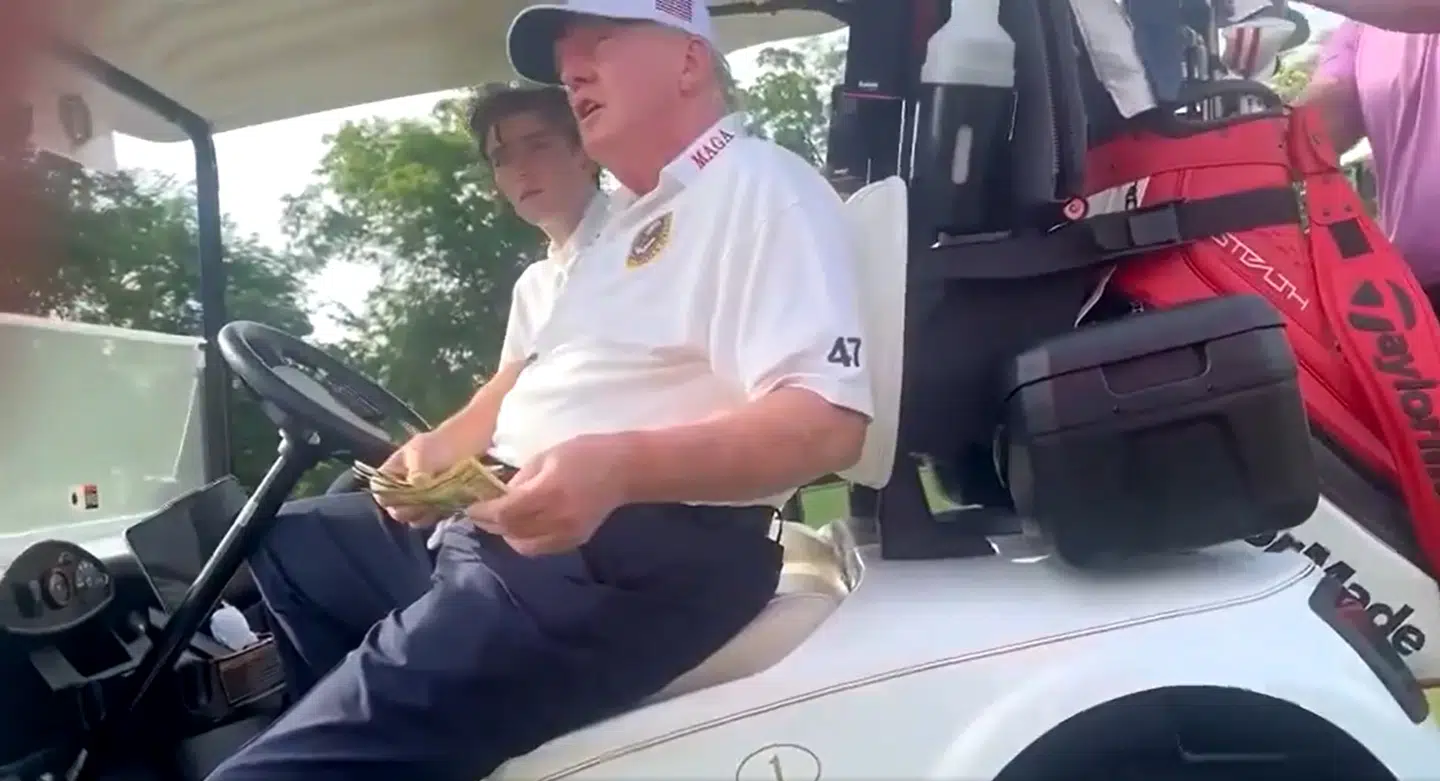 Donald Trump sviner Joe Biden i lækket videooptagelse.