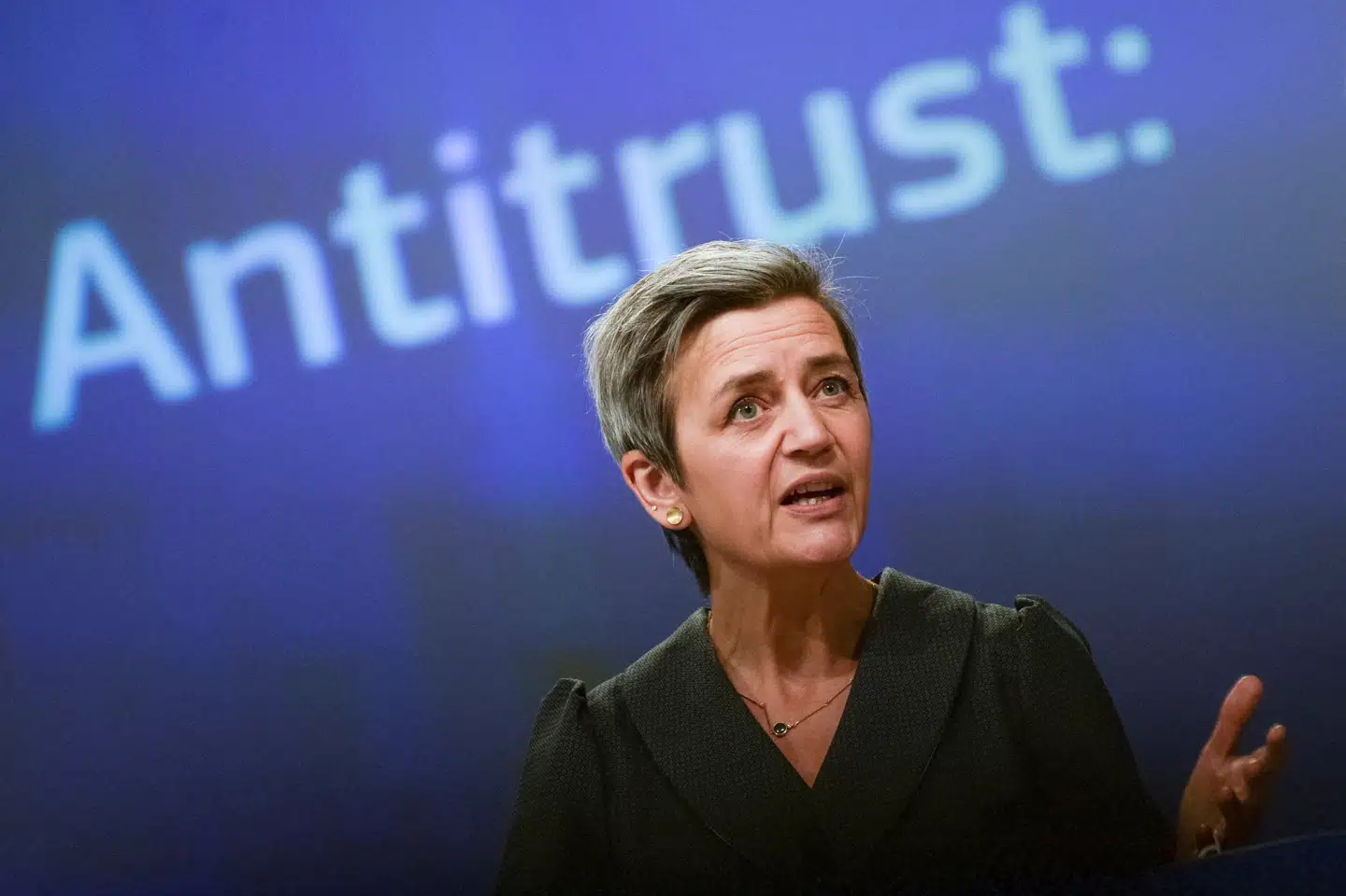 Ledende næstformand i EU-Kommissionen, Margrethe Vestager, har været skarp i sin kritik af kinesisk brug af statsstøtte. Torsdag indførte EU-Kommissionen midlertidig told på kinesiske elbiler som modsvar (Arkivfoto).