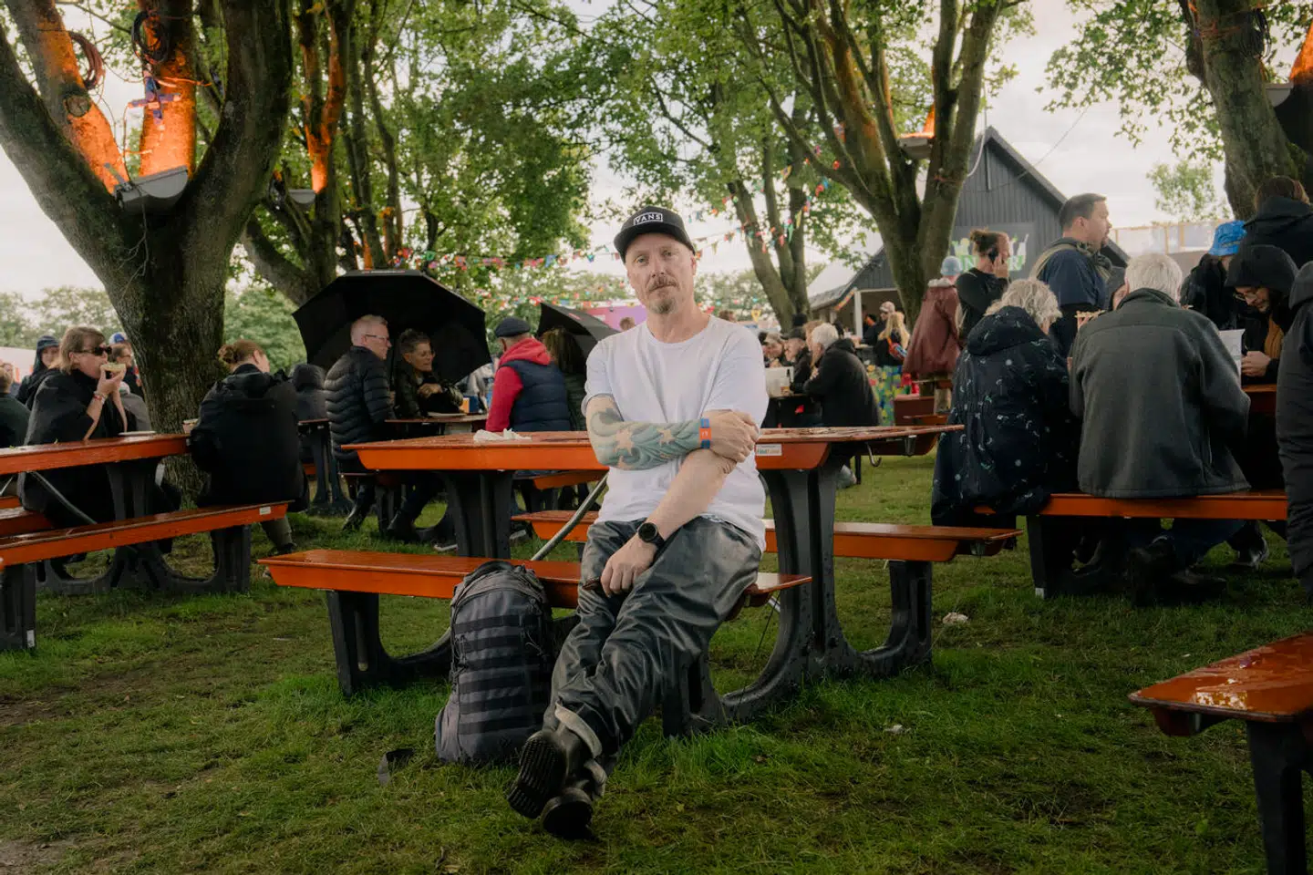 Roskilde-veteranen Ricco Schneider har over 30 år på bagen ude på Dyrskuepladsen. Nu er han ikke sikker på, om han kommer tilbage næste år.