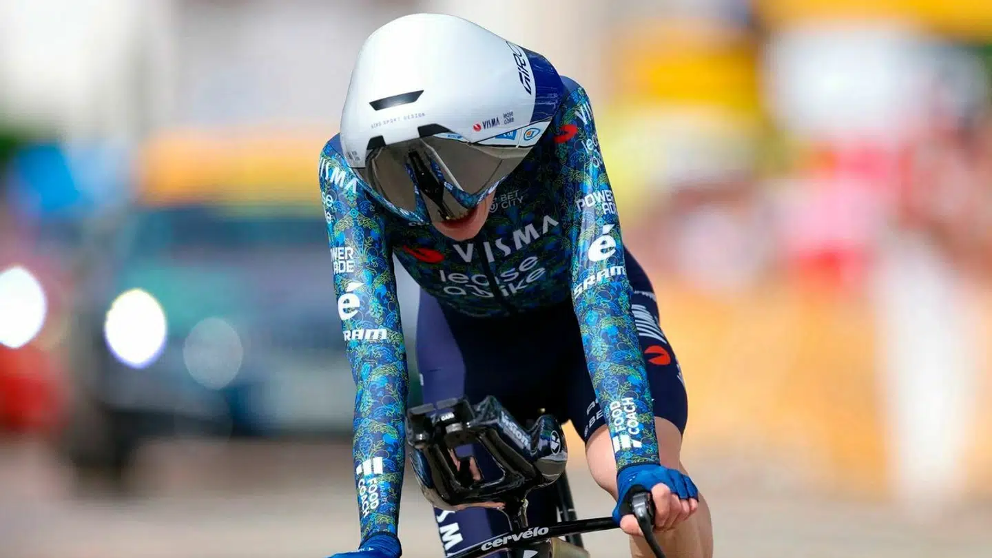 Jonas Vingegaard kørte en flot enkeltstart på trods af sin fjerdeplads.