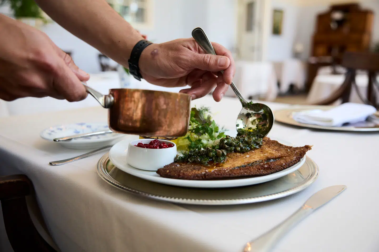 Pandestegt rødspætte.