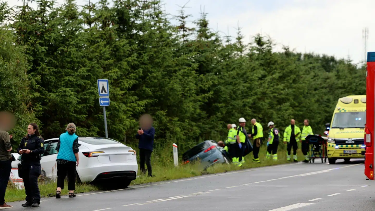 Færdselsuheld på Stubbom Lamndevej.