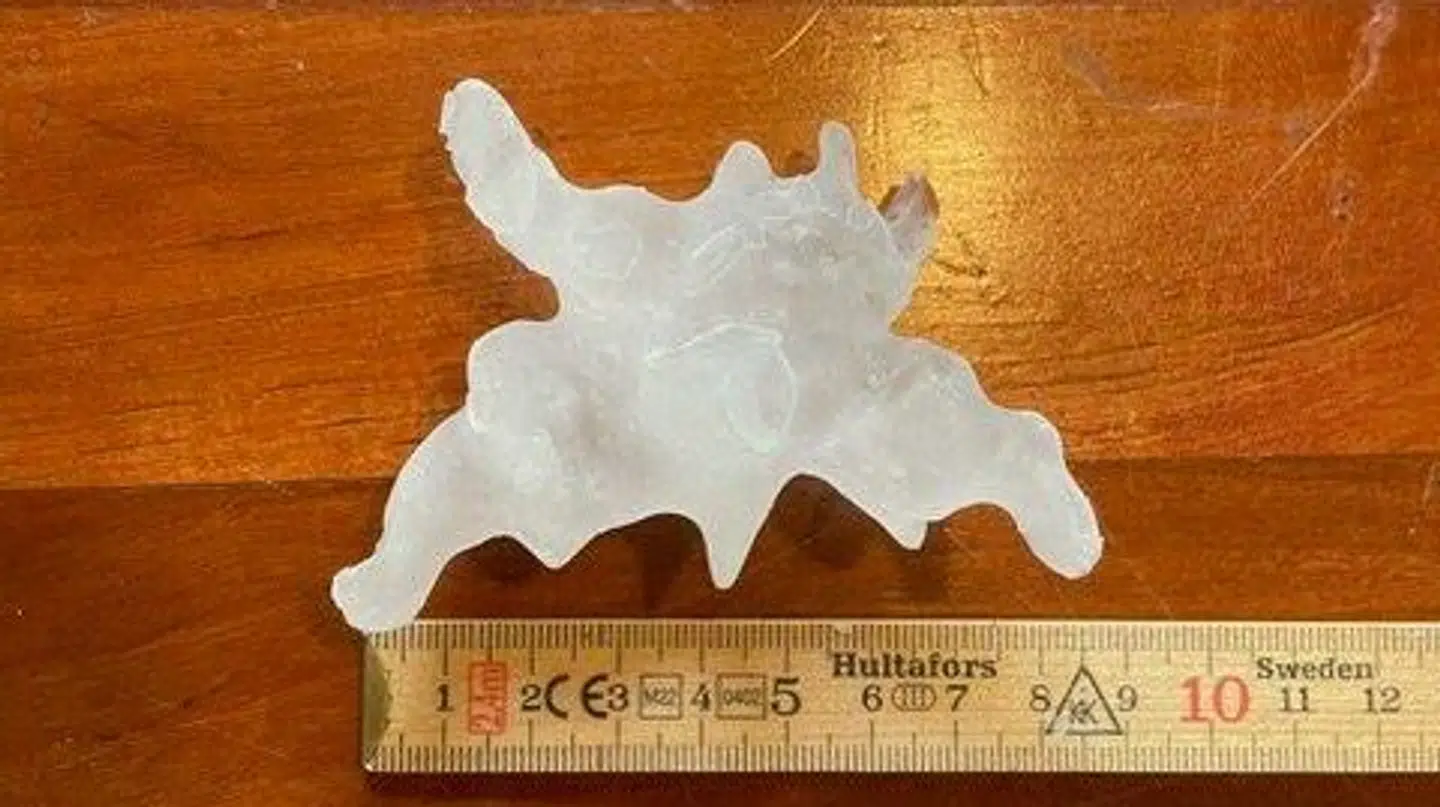 Danmarkshistoriens størstregistrerede hagl.