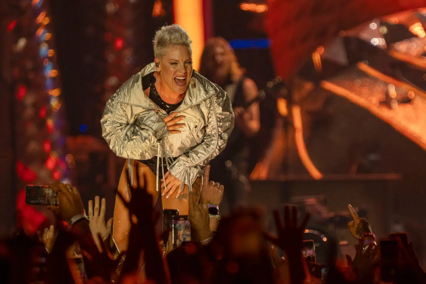 Pink gav lørdag aften koncert i Parken i København.
