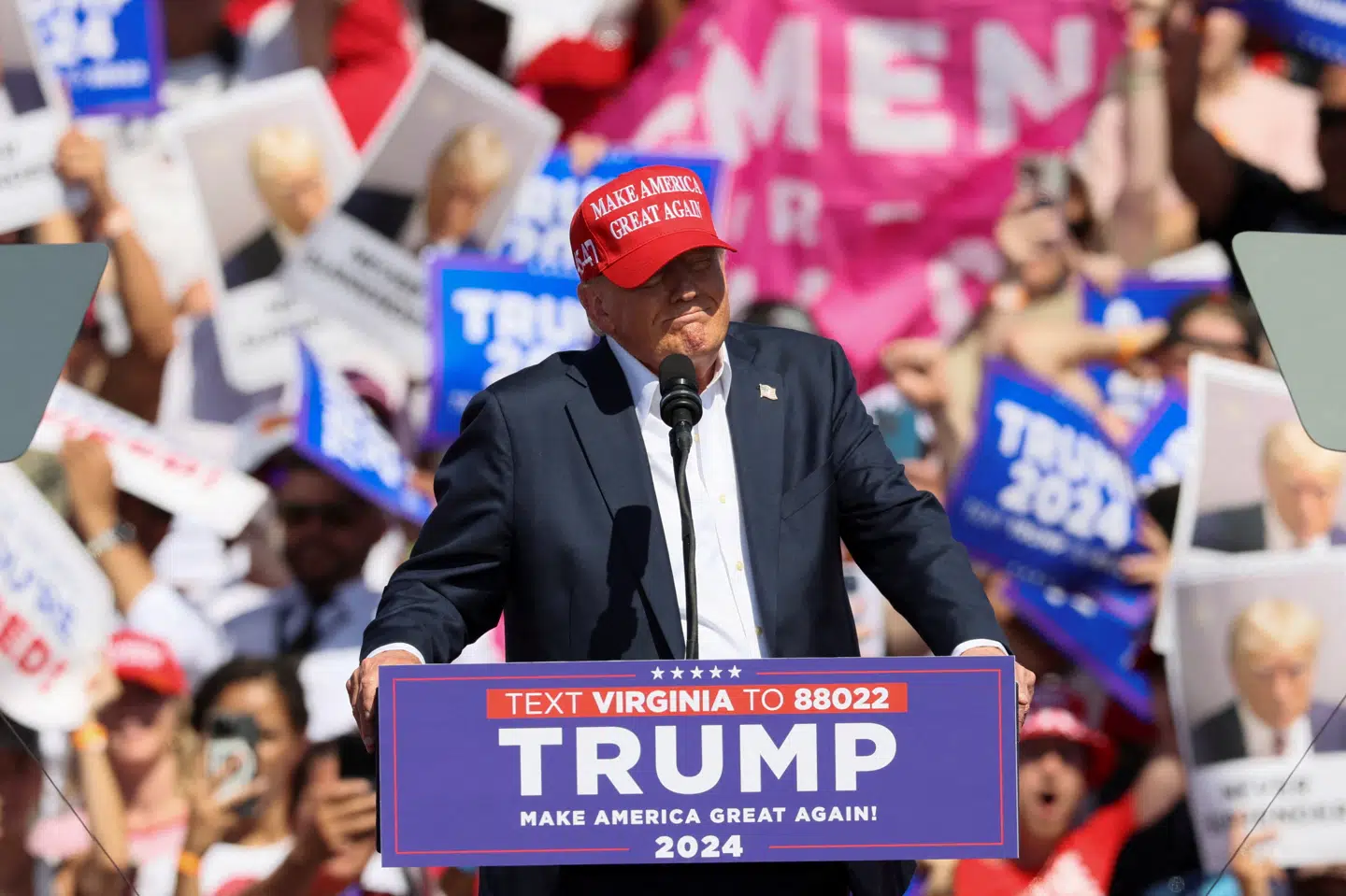 Donald Trump tror ikke, at hans konkurrent Joe Biden kommer til at lytte til de mange opfordringer om at trække sig. (Arkivfroto).
