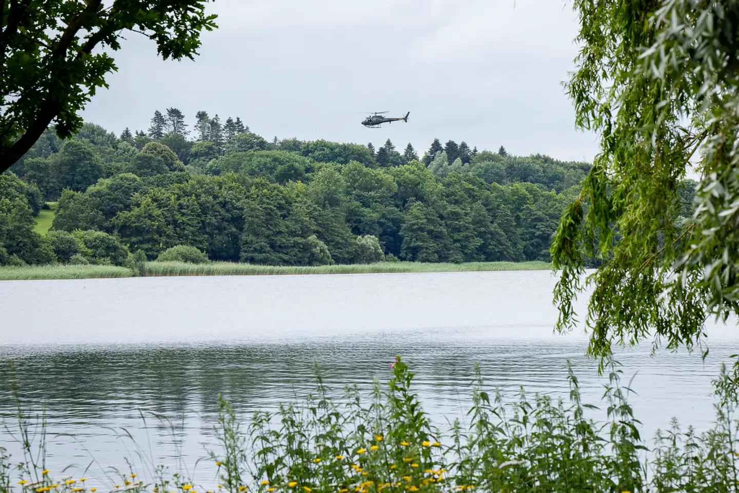 Der blev også sendt en helikopter i luften i forbindelse med eftersøgningen i sidste uge.