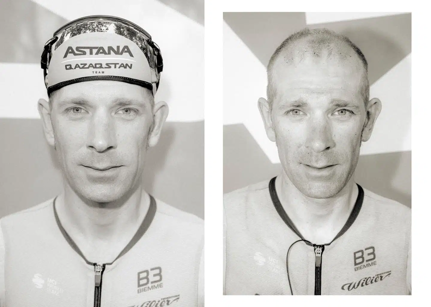 Michael Mørkøv før og efter 10. etapes 187 kilometer.