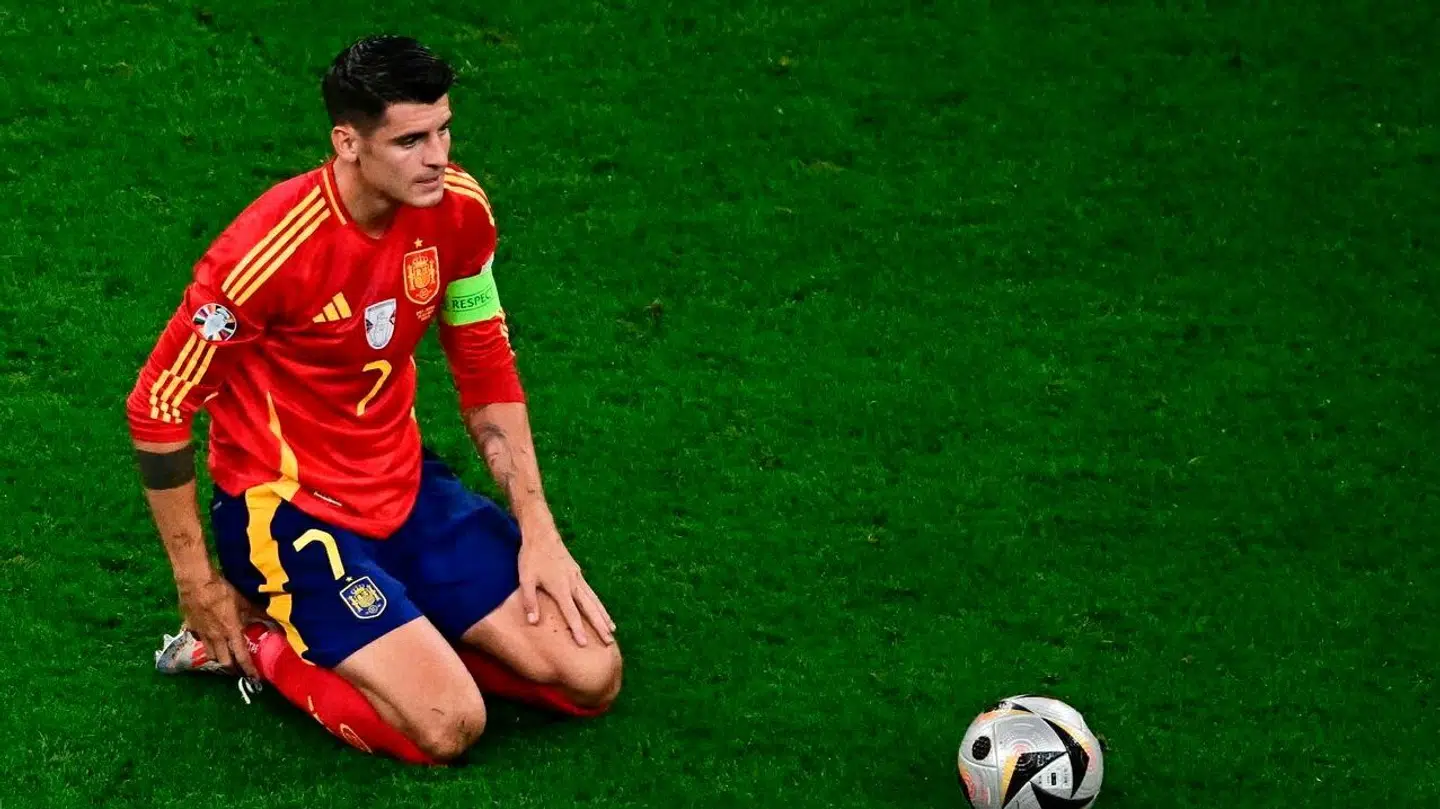 Álvaro Morata gik forrest for Spanien i kampens hede.