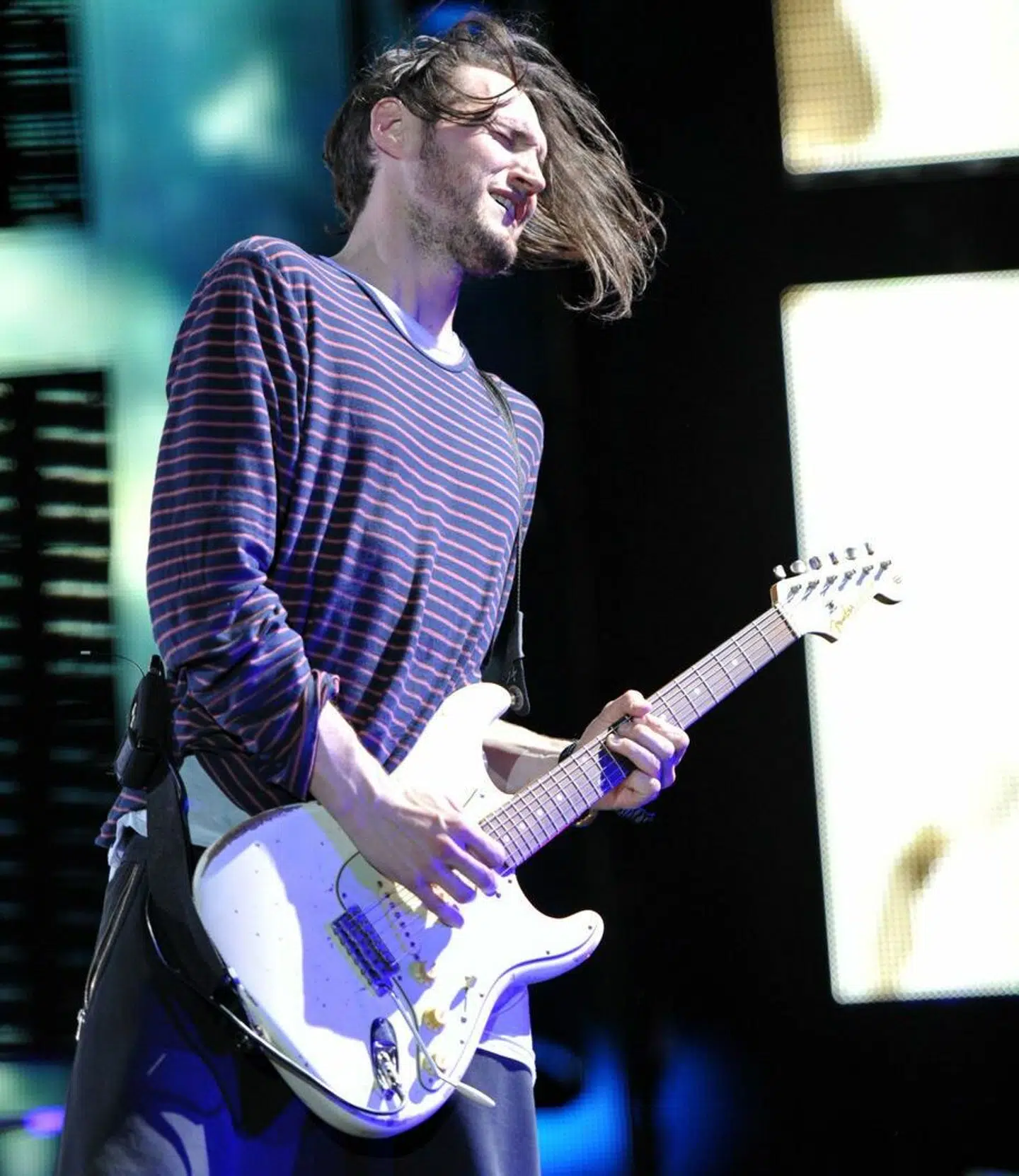 Josh Klinghoffer har været guitarist i Red Hot Chili Peppers og for flere andre store navne. Her ses guitaristen til bandets Coachella-koncert i 2013.