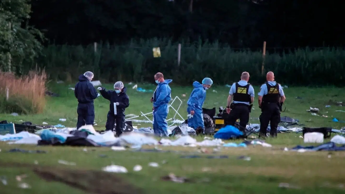 Politiet undersøger en ulykke på teltområdet ved Kamstrupvej i Roskilde torsdag d. 11. Juli 2024