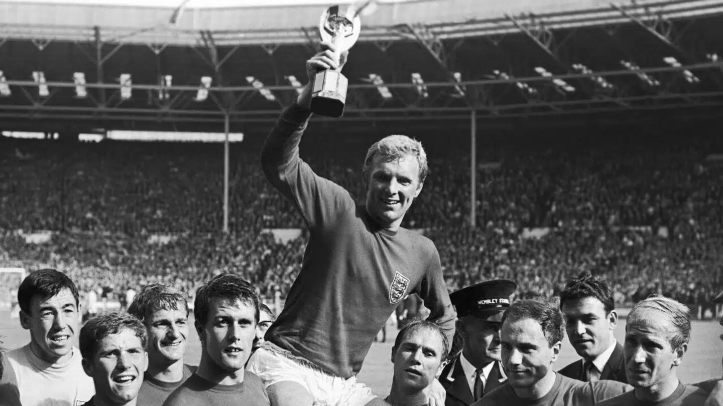 Det engelske landshold, der i 1966 vandt VM i fodbold.