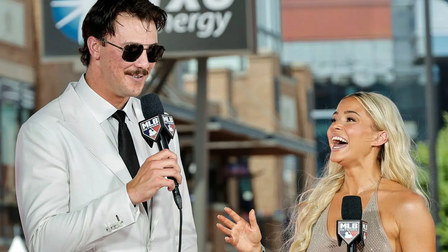 Paul Skenes og Olivia Dunne stjal alles opmærksomhed før tirsdagens All-Star-kamp i MLB.