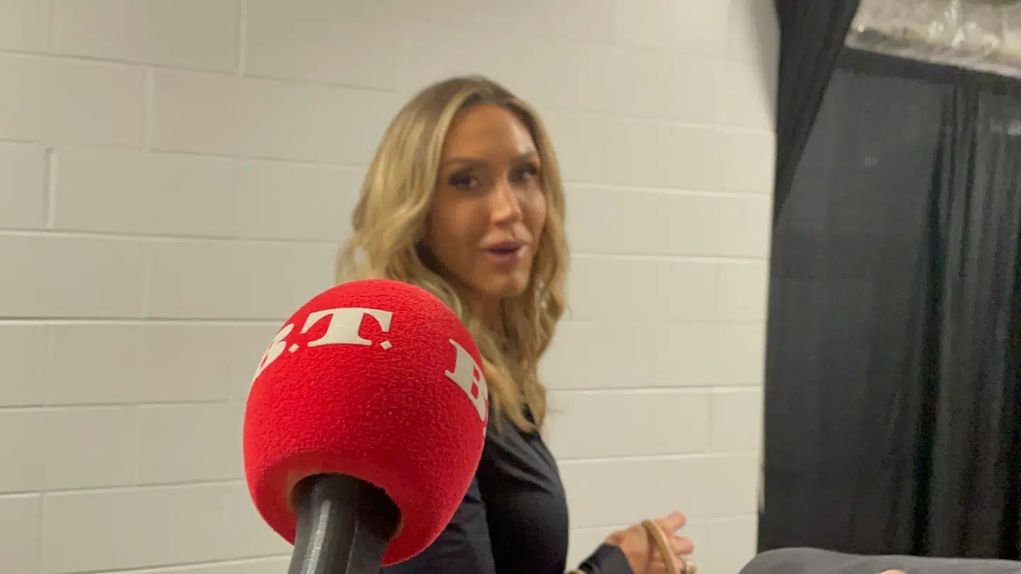 Lara Trump til Republikanernes partikonvent i Milwaukee.