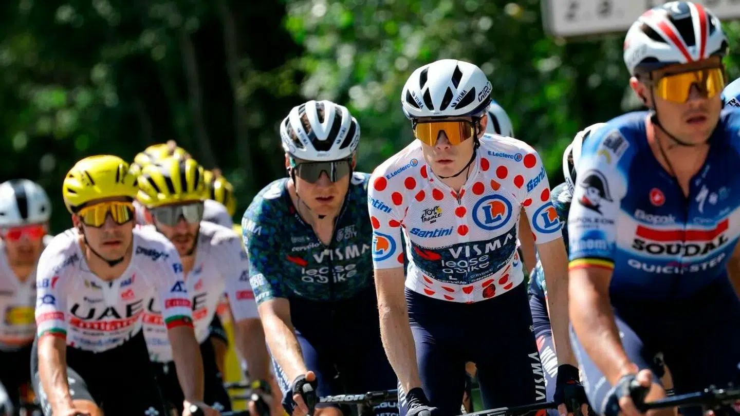 Jonas Vingegaard havde en lun dag i Tour-feltet.