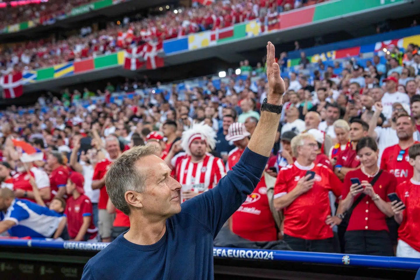 Kasper Hjulmand opnåede fra 2020 til 2024 at være landstræner for herrelandsholdet i fodbold i 54 kampe.