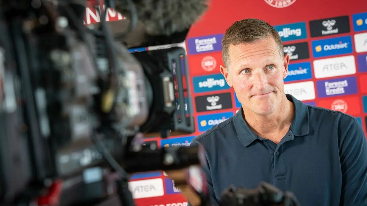 Peter Møller stillede op til spørgsmål foran pressen på fredagens pressemøde i Brøndby.