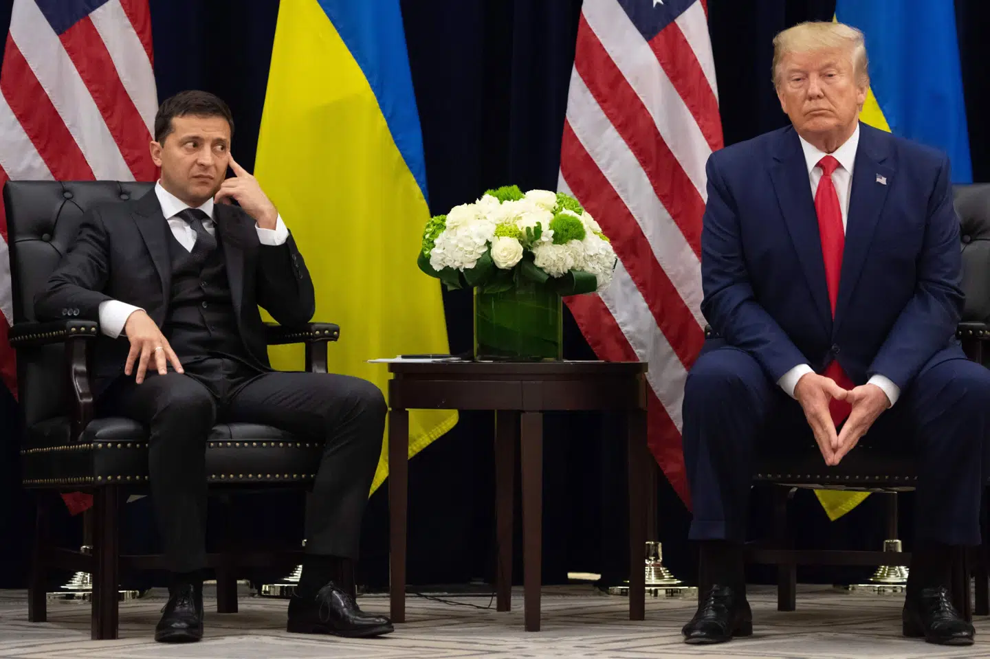 I 2019 mødtes Trump og Zelenskyj i New York. I telefonopkald natten til lørdag dansk tid er de blevet enige om at mødes igen, siger Zelenskyj. (Arkivfoto).
