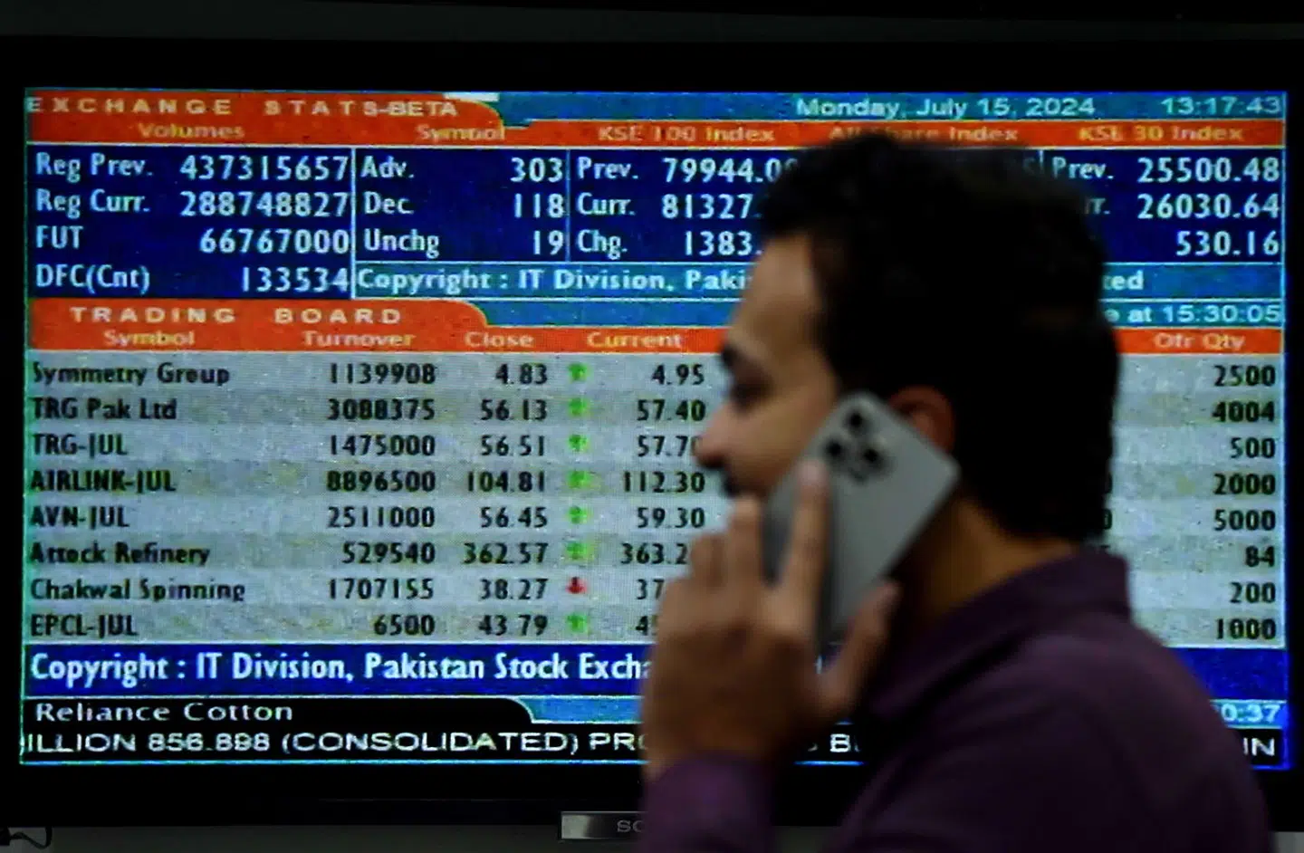 Aktiekurserne falder mandag morgen overalt i Asien. Arkivfoto