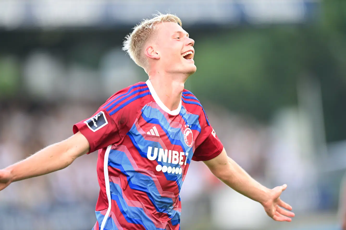 Den islandske angriber Orri Oskarsson bragte FCK foran 1-0 i sejren over Lyngby mandag aften.