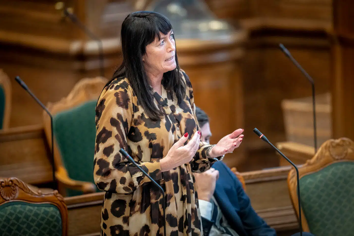 Betina Kastbjerg (DD) under hasteforespørgsel om FE-sagen i Folketingssalen på Christiansborg, onsdag den 8. november 2023.