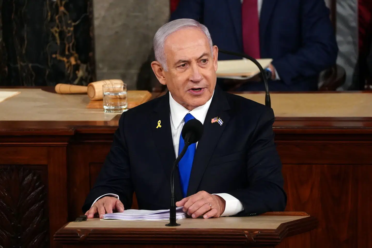 Israels premierminister, Benjamin Netanyahu, talte onsdag til Kongressen i USA.