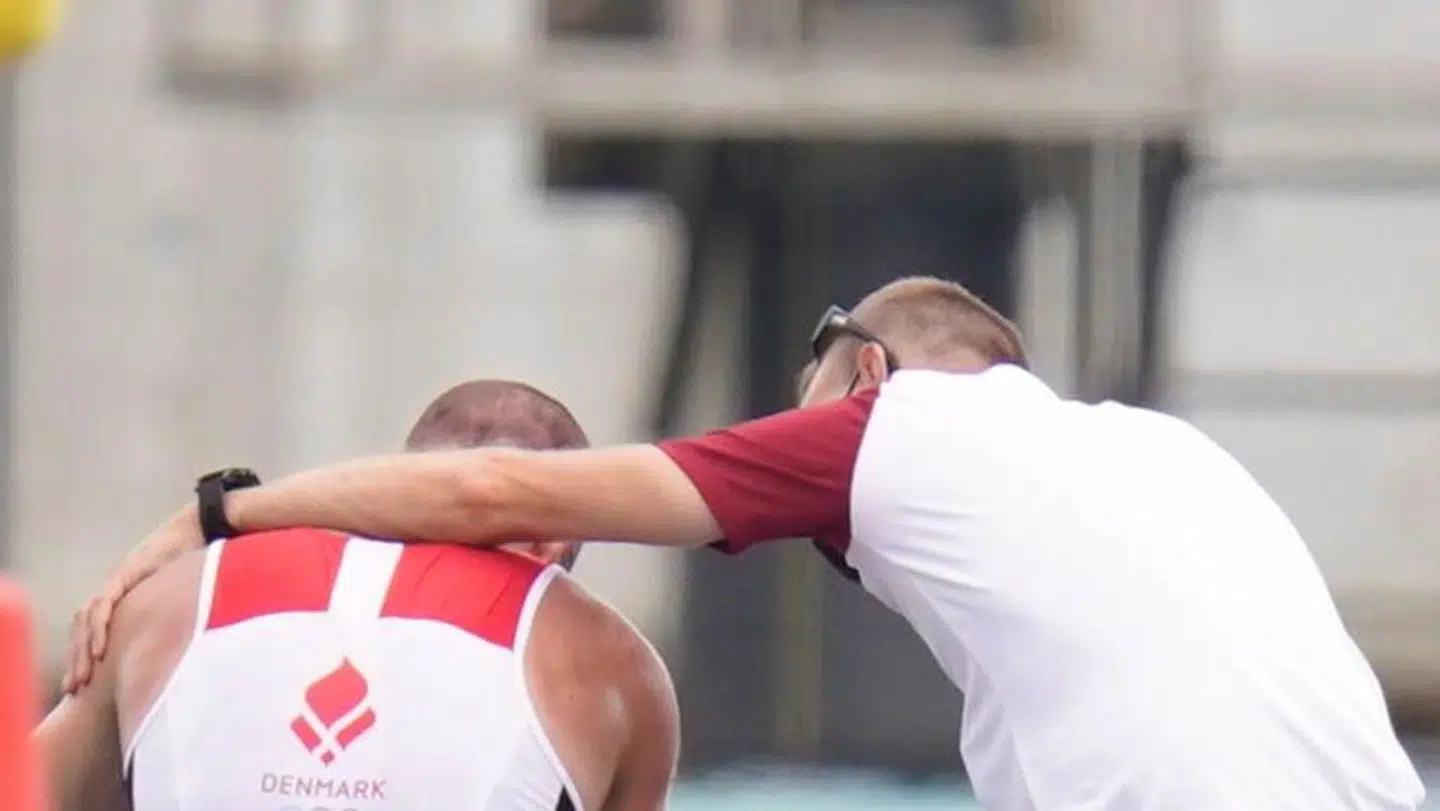 Sverri Nielsen var knust efter finalen ved OL i Tokyo, hvor han akkurat missede en medalje.