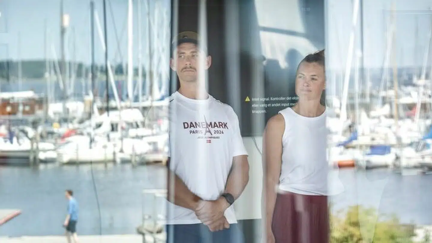 Sverri Nielsen og Fie Udby Erichsen da de danske OL-roere skulle sendes afsted på træningslejr.