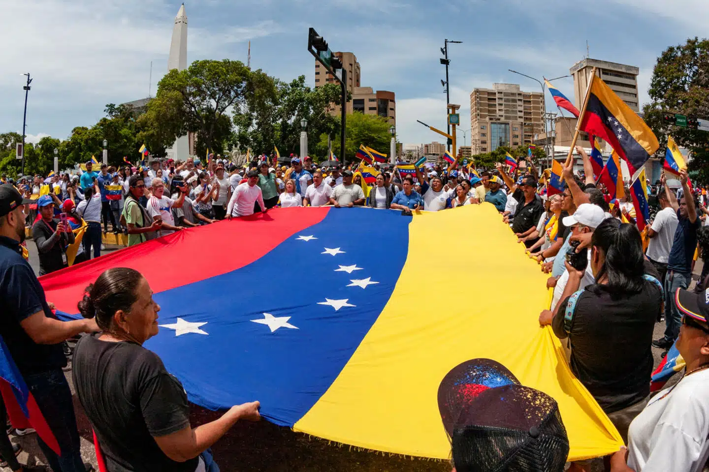 I Venezuela har der været store protester i gaderne efter Nicolás Maduro blev genvalgt som præsident. Foto Isaac Urrutia, Scanpix
