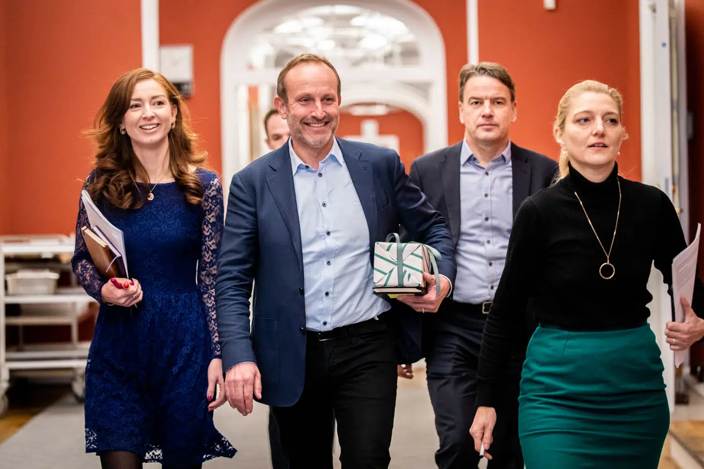 For De Radikales formand, Martin Lidegaard, var det ingen overraskelse, da det kom frem, at Christian Friis Bach ville forlade partiet. Her ankommer de to til regeringsforhandlinger i Statsministeriet i november 2022.