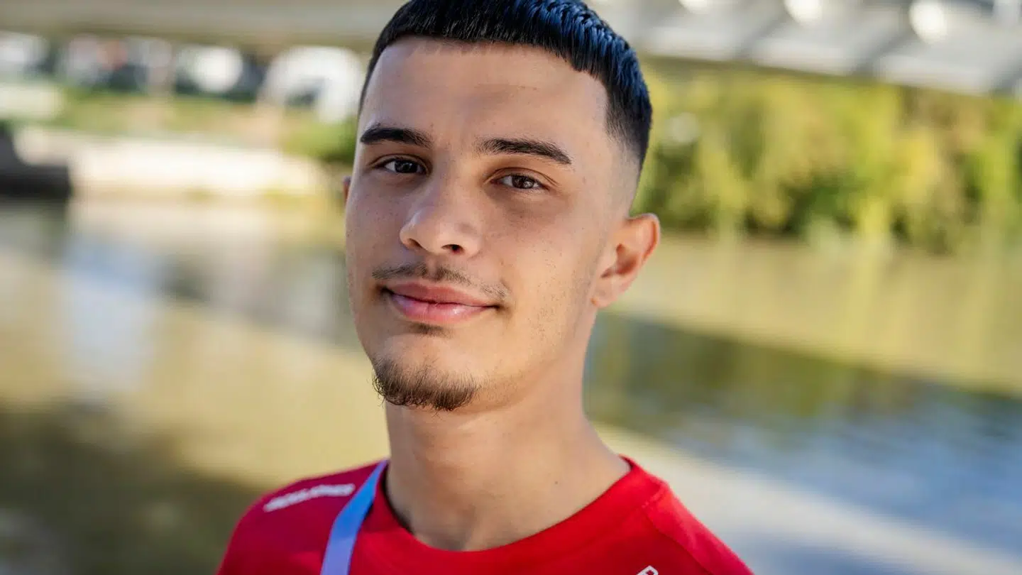 Taekwondo-kæmperen Edi Hrnic i OL-byen.