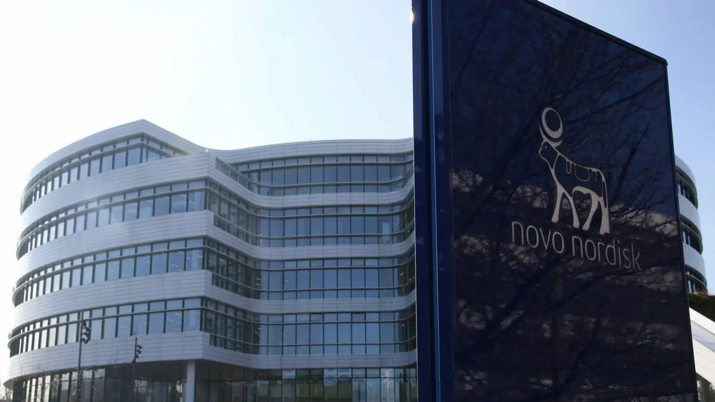 A view shows the Novo Nordisk sign outside their office in Bagsvaerd, on the outskirts of Copenhagen, Denmark, March 8, 2024. REUTERS/Tom Little