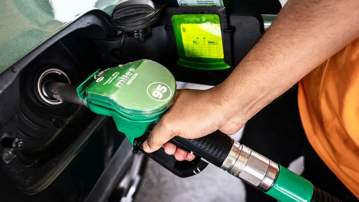 Benzinpriser på tankstation i København mandag den 11. september 2023.