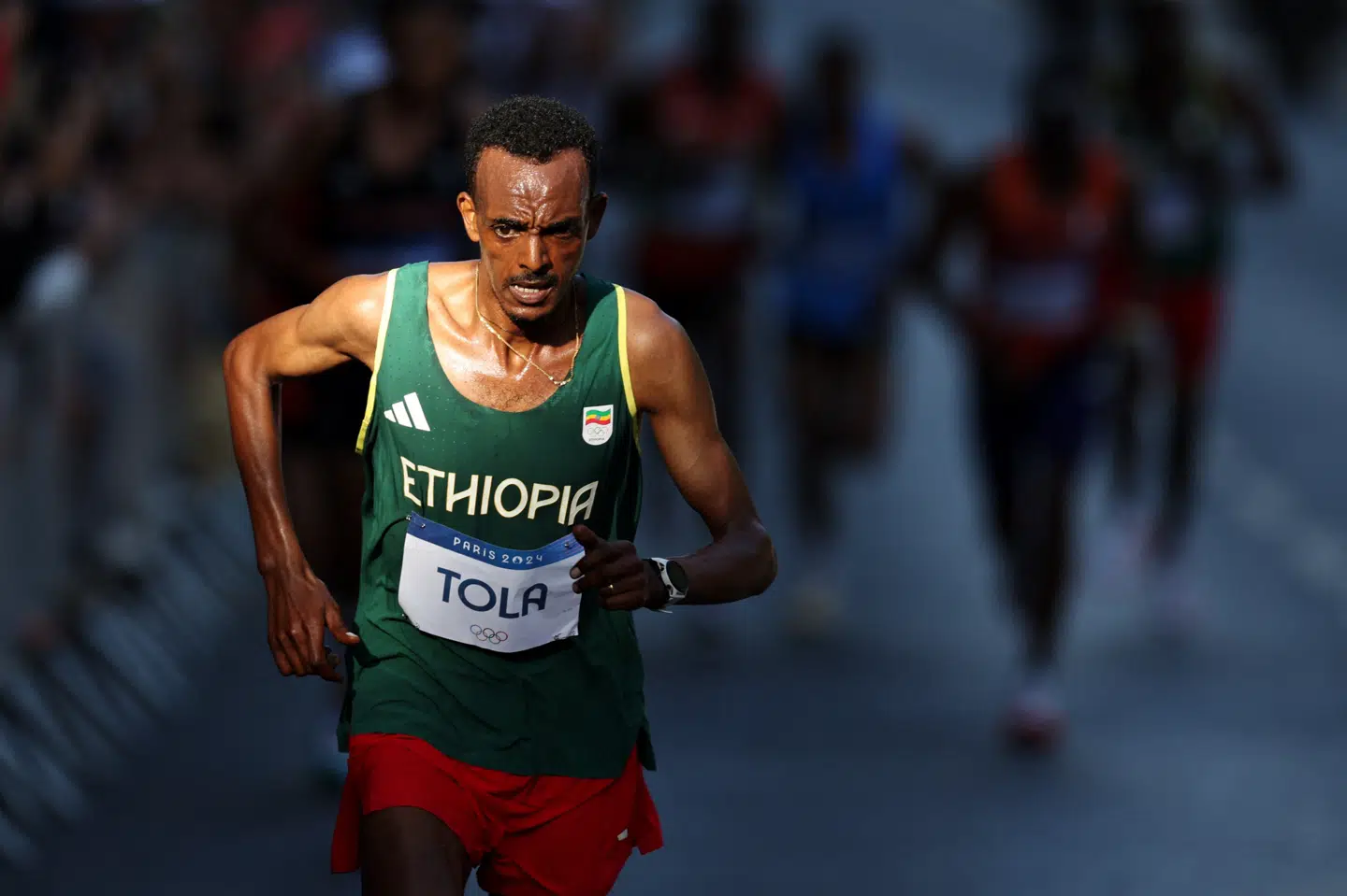Ingen kunne fange Tamirat Tola i det olympiske maratonløb.