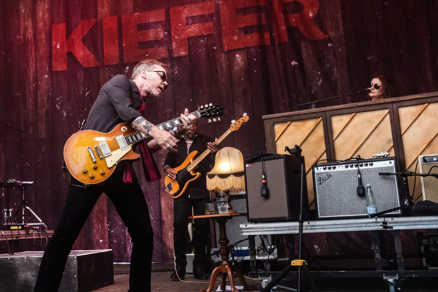 Amerikanske Kiefer Sutherland spiller på The Hood under Smukfest i Skanderborg lørdag den 10. august 2024.