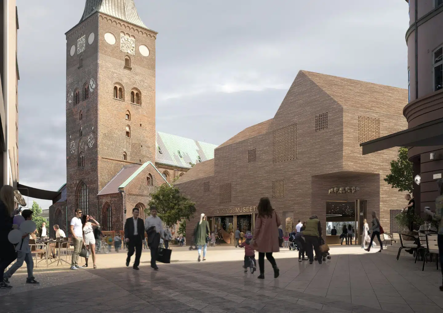 Visualisering af det nye vikingetidsmuseum. Visualisering: Transform og Vega Landskab