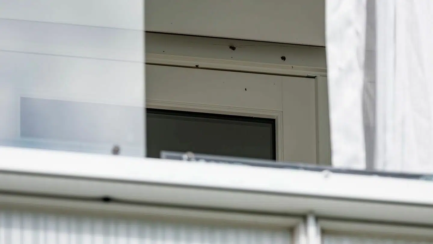 Politiet bekræfter, at der er afgivet skud mod lejligheden.