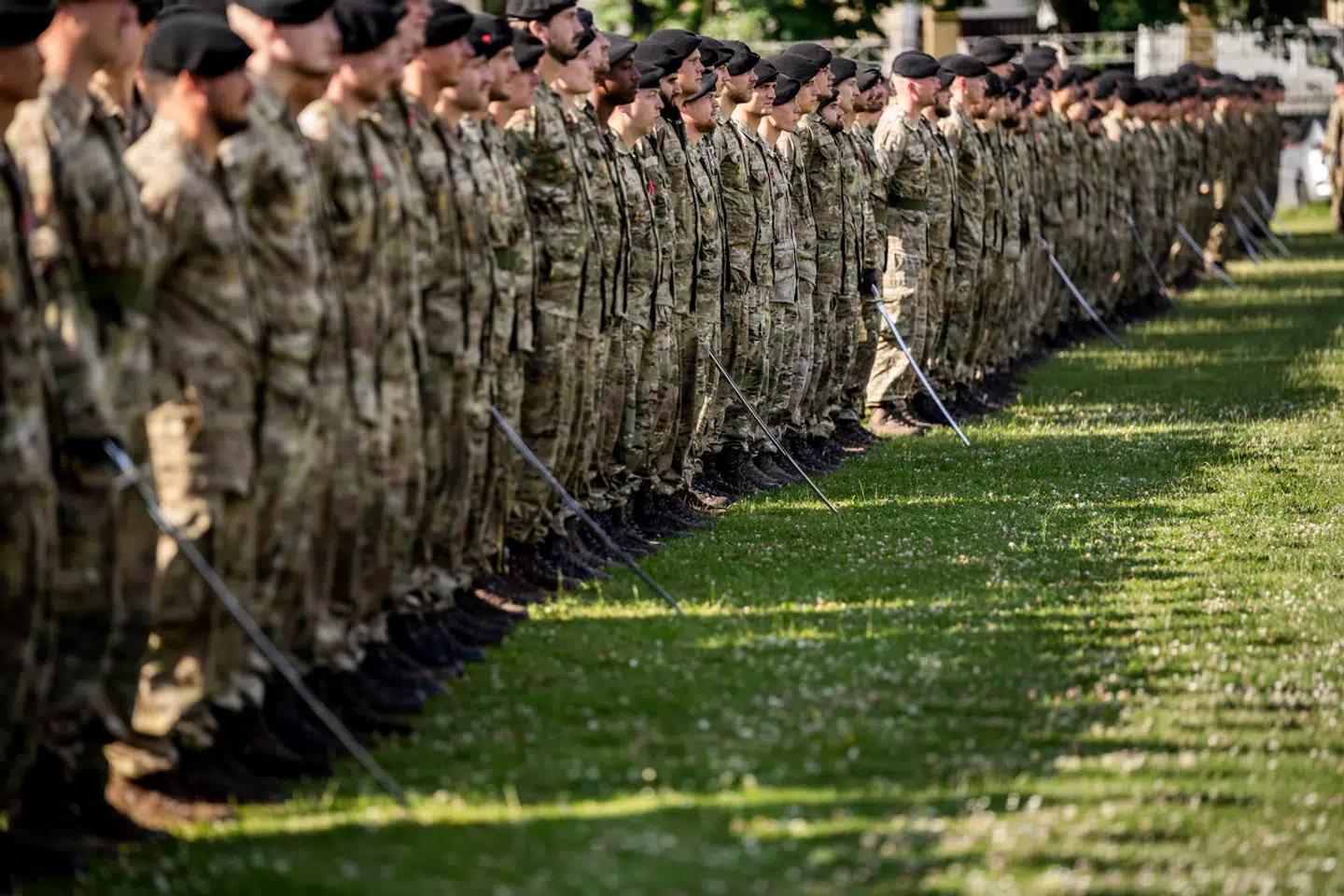 Årsdagsparade ved Den Kongelige Livgarde på Livgardens Kaserne i København, torsdag den 27. juni 2024.