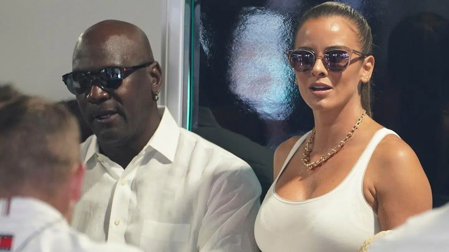 Superstjernen Michael Jordan og konen Yvette Prieto.