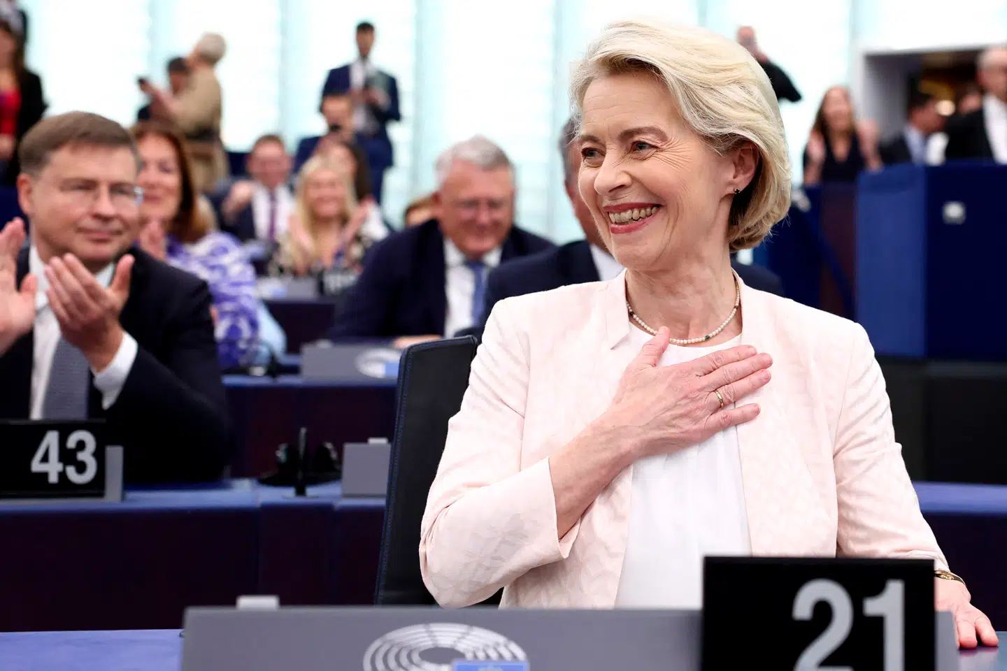 Ursula von der Leyen blev i juli genvalgt som formand for EU-kommissionen. Foto: Frederick Florin, Scanpix.