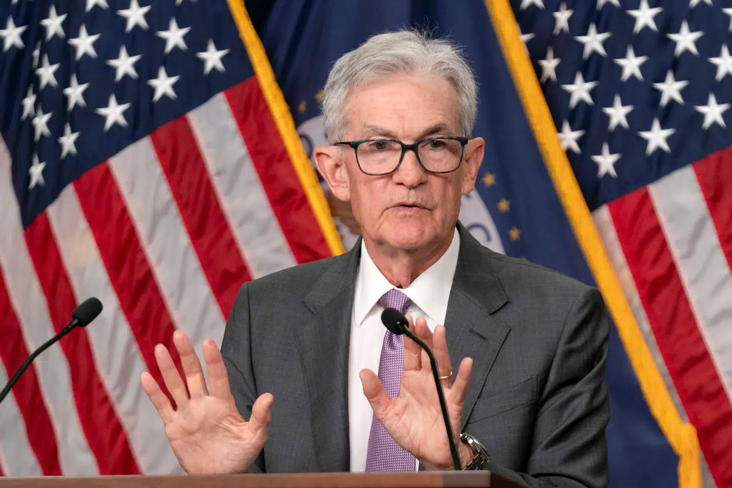 Her ses Federal Reserves topchef, Jerome Powell